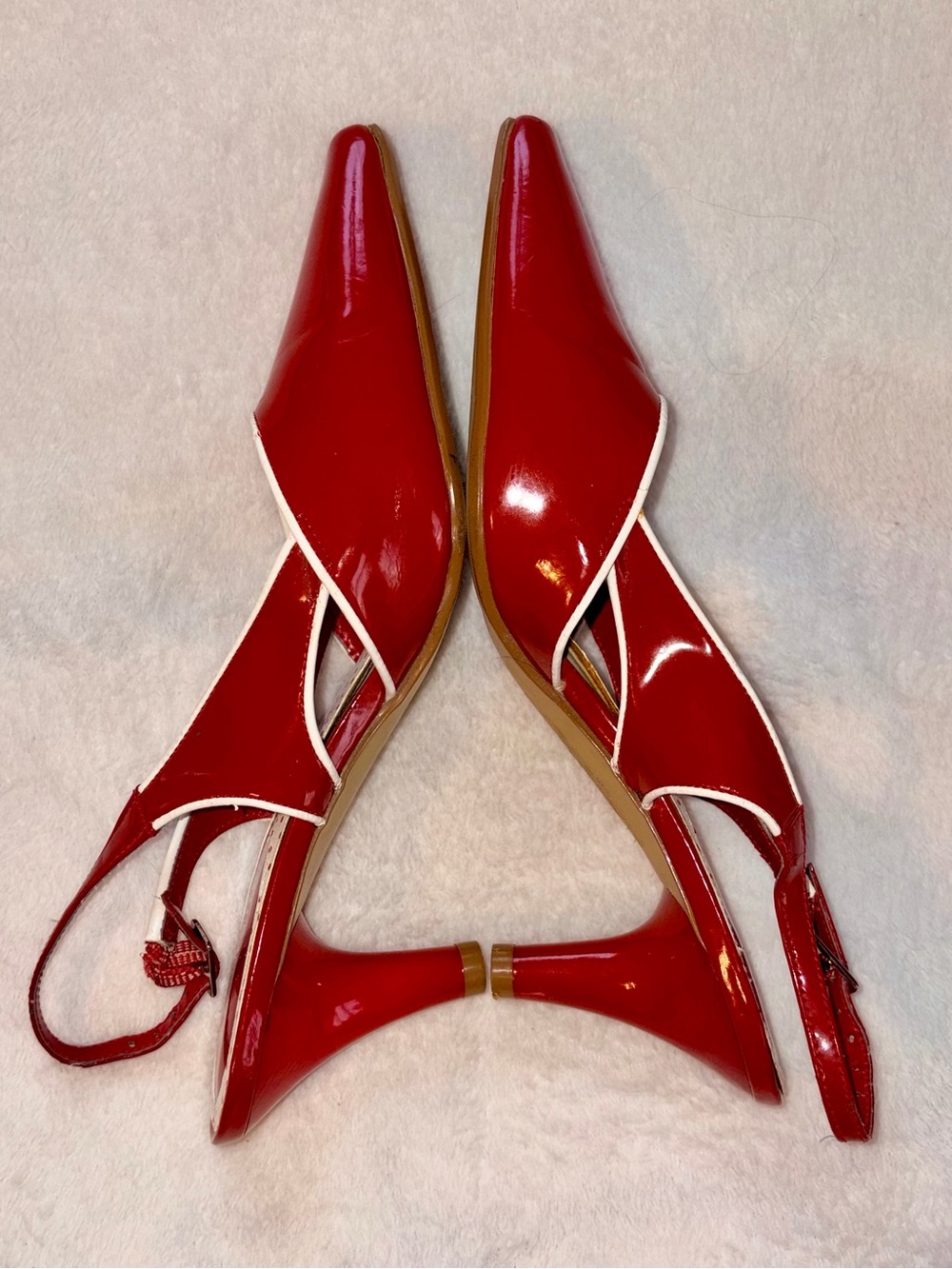 EAST 5th Patent Leather Sling Back Heels sz 8 - Picture 4 of 8